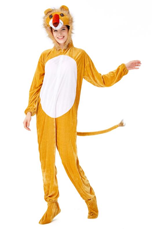 F1933 Unisex Funny Animal Circus Bodysuit Cosplay Pajama Halloween Costume